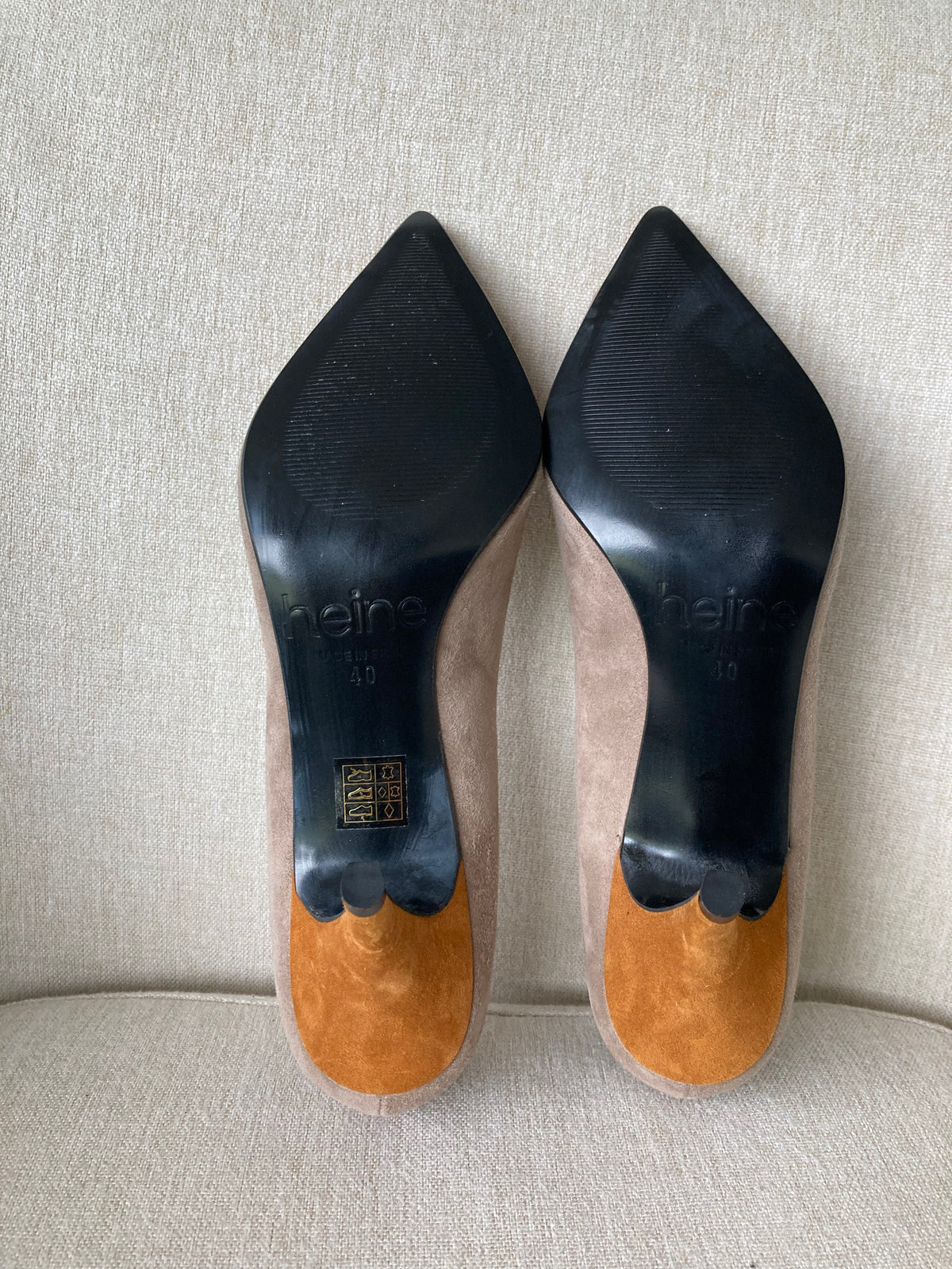 Statement handmade high heels by Heine size 6.5