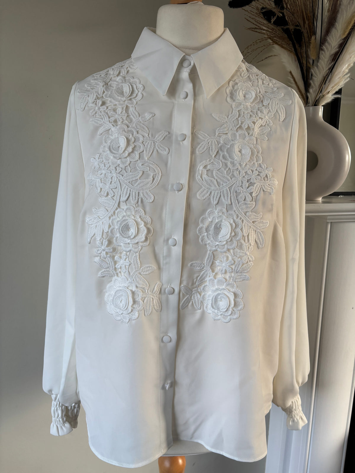 Together Ivory Applique Detail Blouse