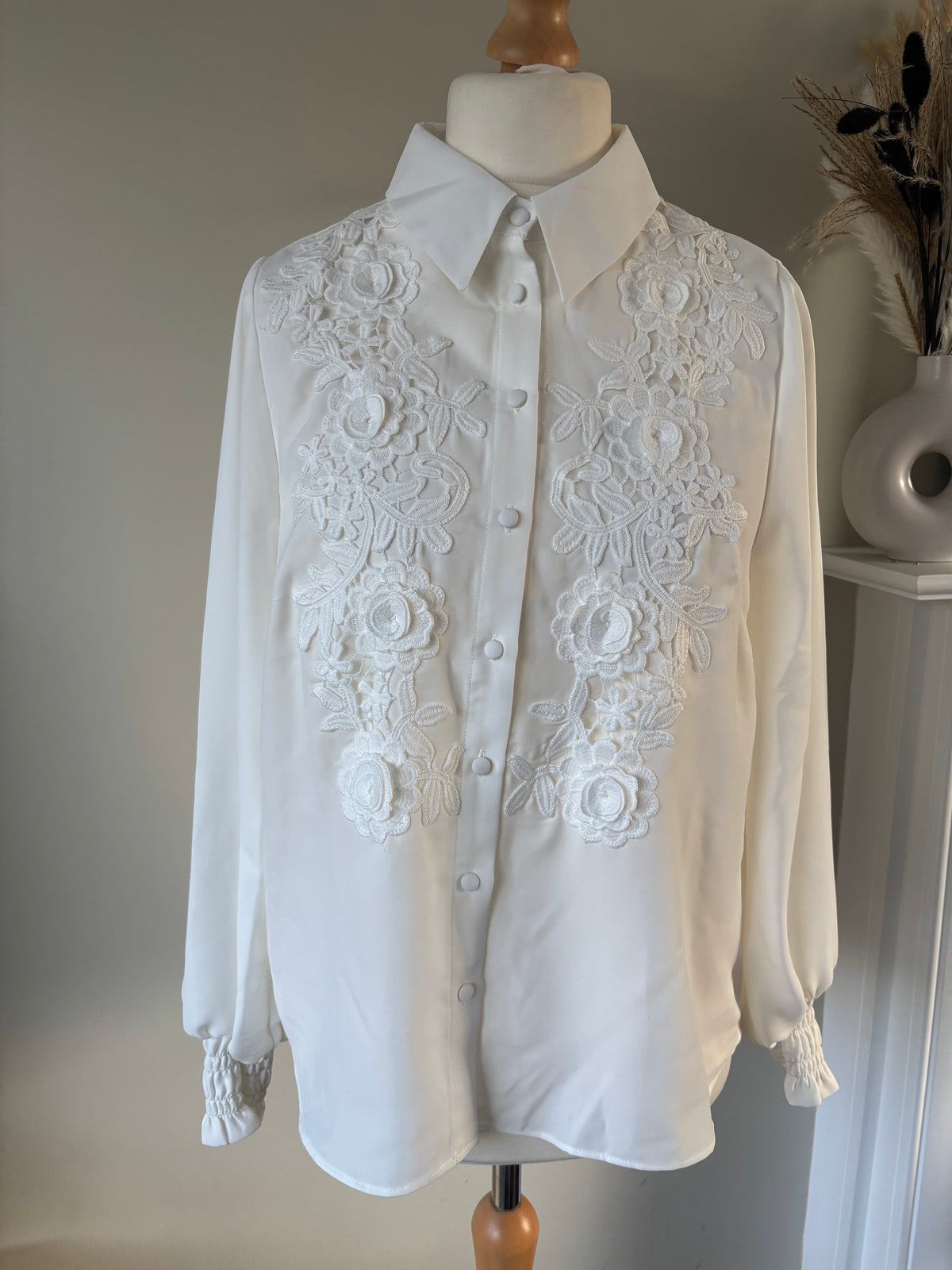 Together Ivory Applique Detail Blouse