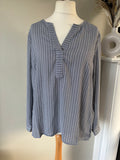 Black stripped tunic shirt size 18 by Bonprix