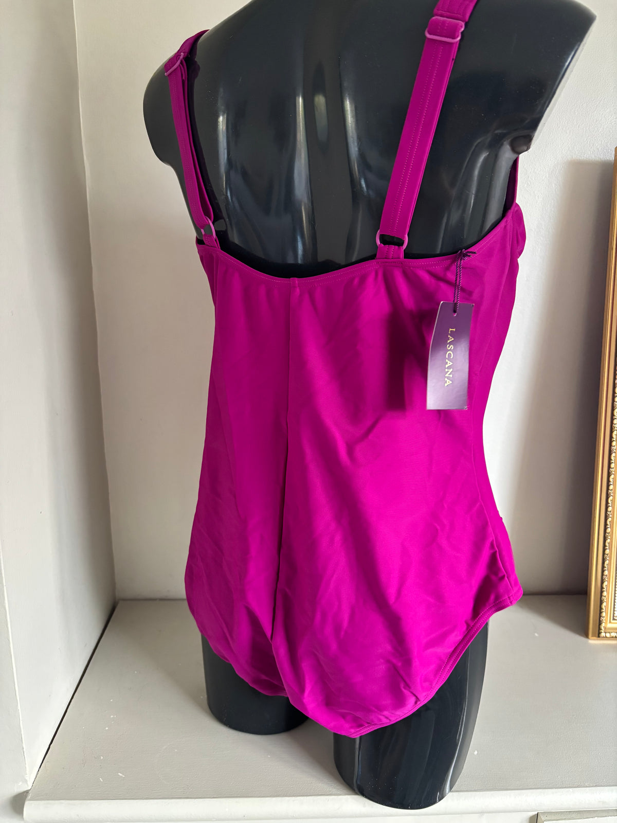 LASCANA Fuchsia Slim Effect Swimsuit size 22D