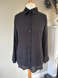 Black button shirt by Casiecy size 14/16