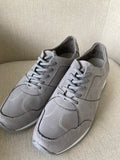 Grey Suede lace up trainers by AIRSOFT - Size 6