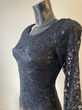 Black lace body by  PETITE FLEUR  - Size 10