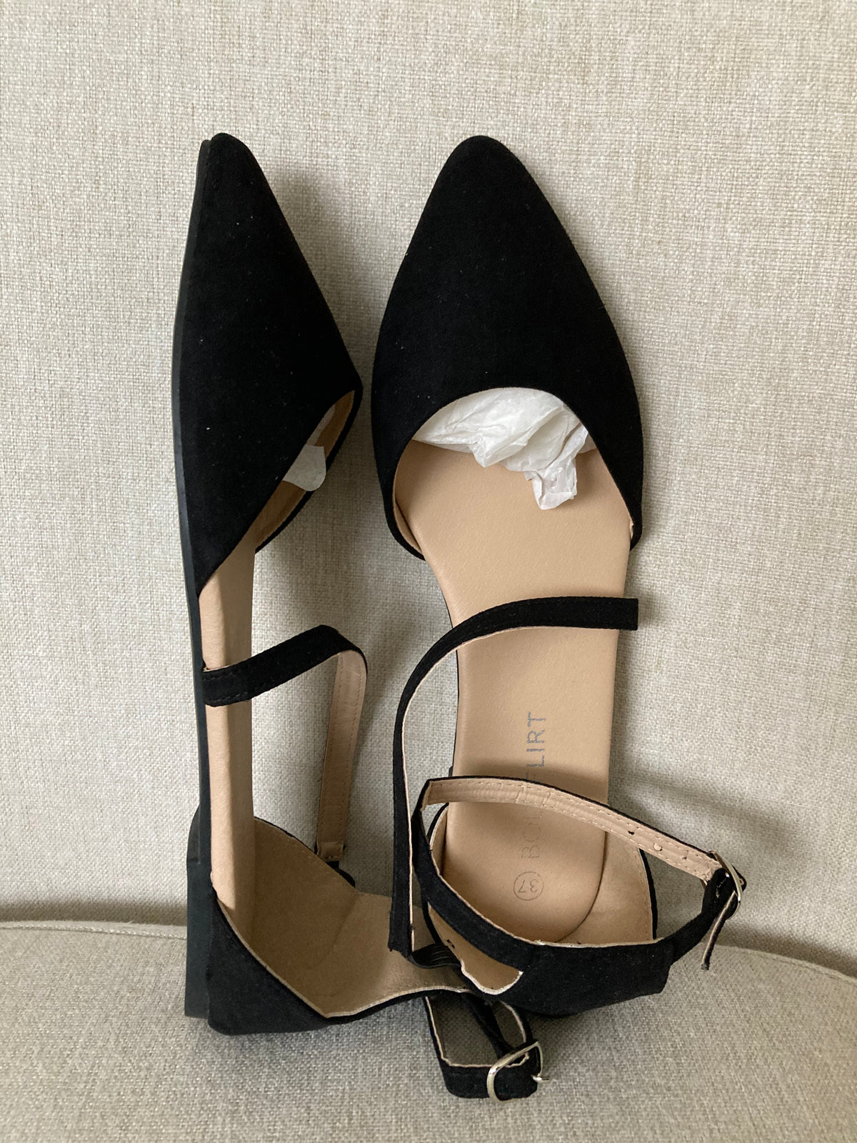 Black Ballet Pumps By BODY FLIRT - Size 4