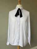 White pushy bow blouse by BPC