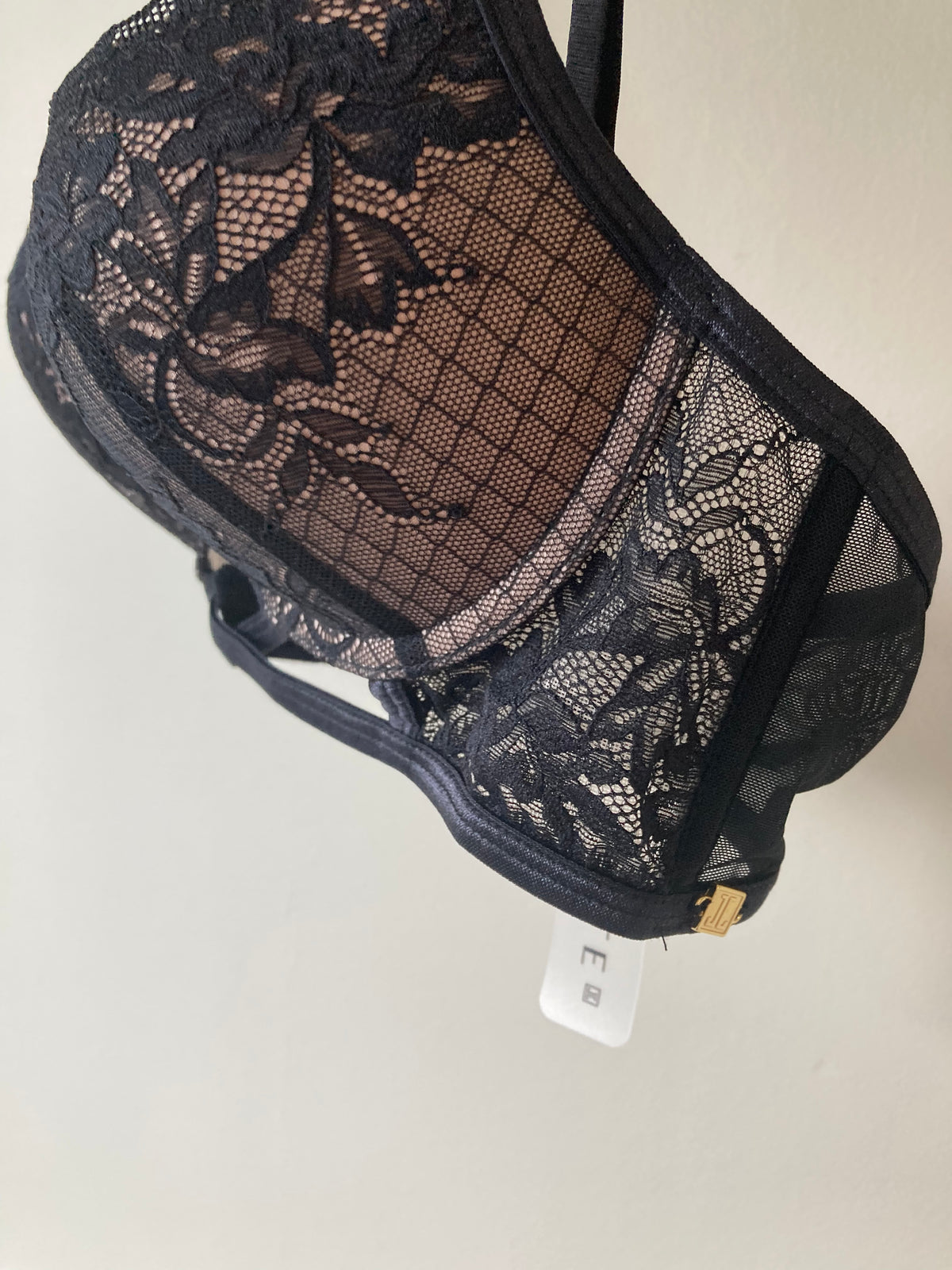 Black Push Up Padded/ Lace Bra bby JETTE - Cup 36A