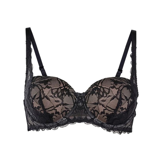 Black Balcony Bra by BODY FLIRT - Cup 36D