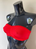 Red/white Banduex Bra by PETITE FLEUR - Cup 34A