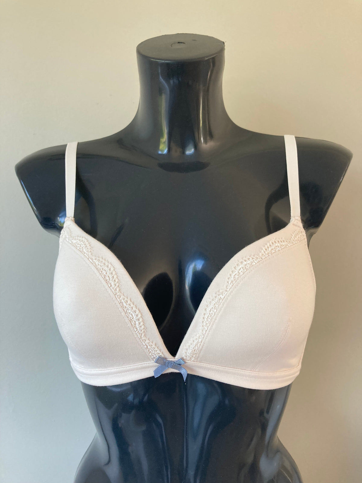 Blue & Cream Bra by PETITE FLEUR - Cup 38A (2pk)