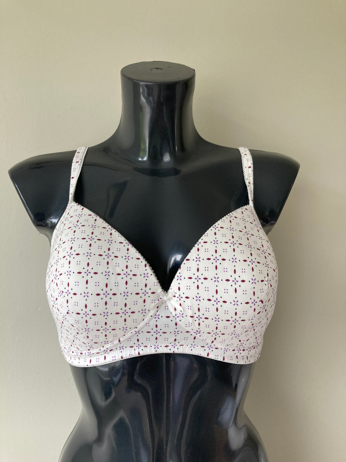 Print & White Bra by PETITE Fleur- Cup 38C