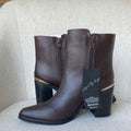 Choc Ankle Boots By KALEDISCOPE - Size 6