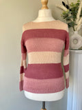 Pink striped jumper by LASCANA - Size 8