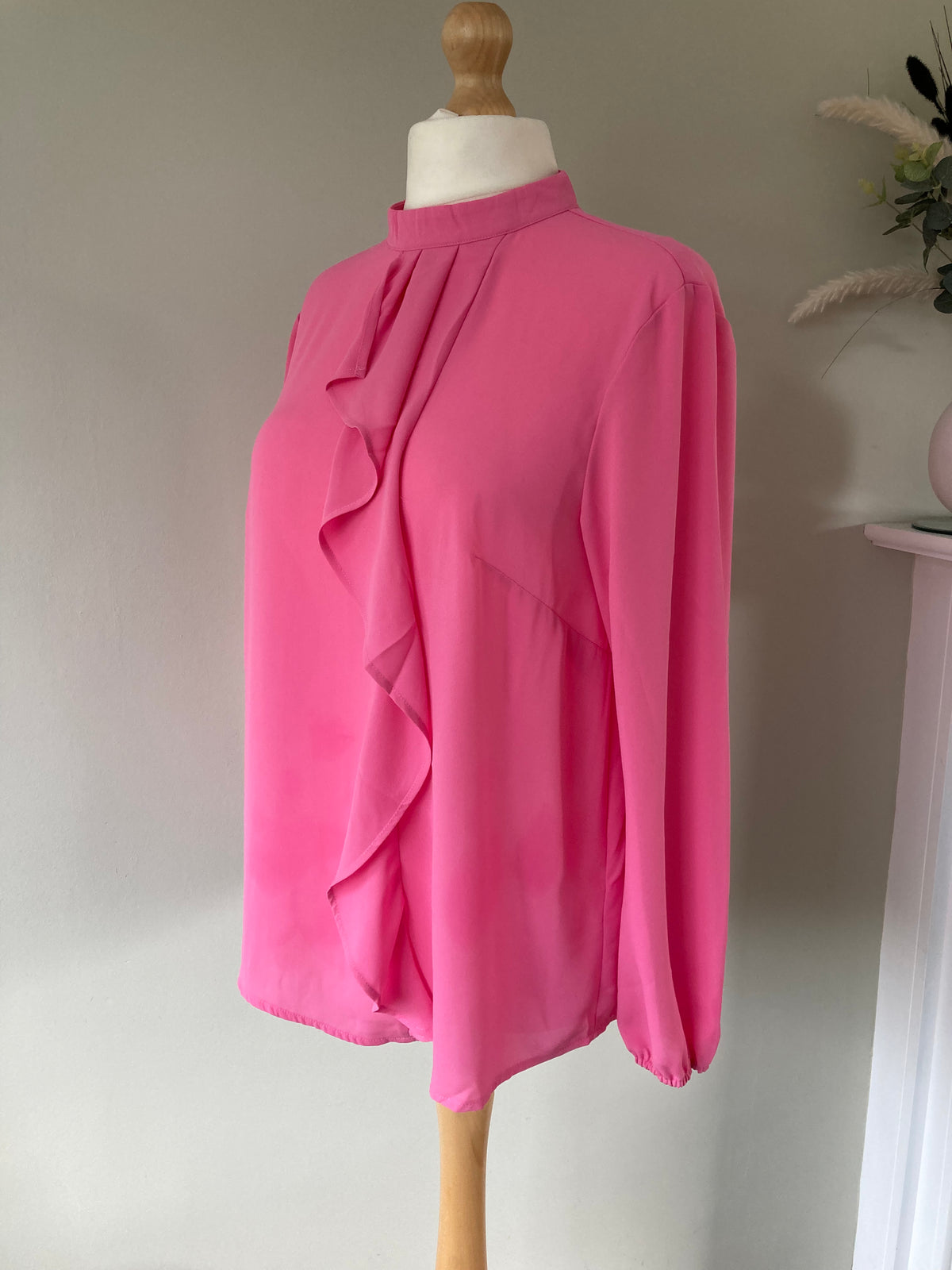 Pink Frill Blouse by ANISTON