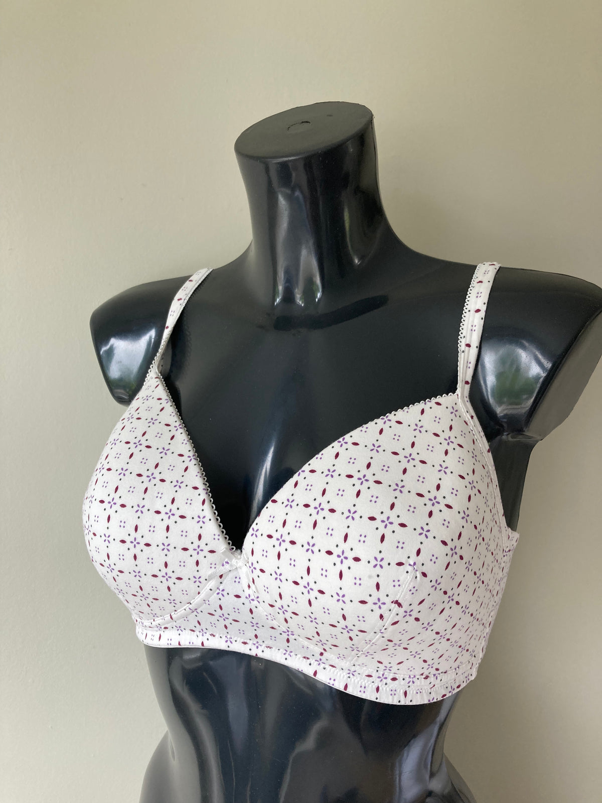 Print & White Bra by PETITE Fleur- Cup 38C