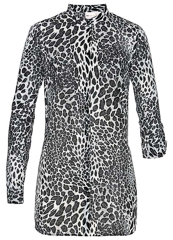 Leopard Chiffon Blouse by BPC - Size 10