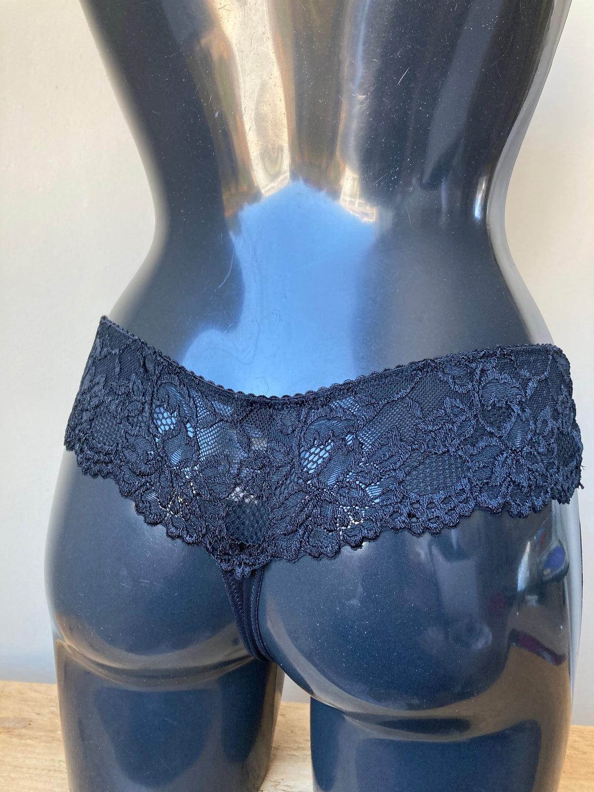 Black Thong by VIVANCE - Size 10