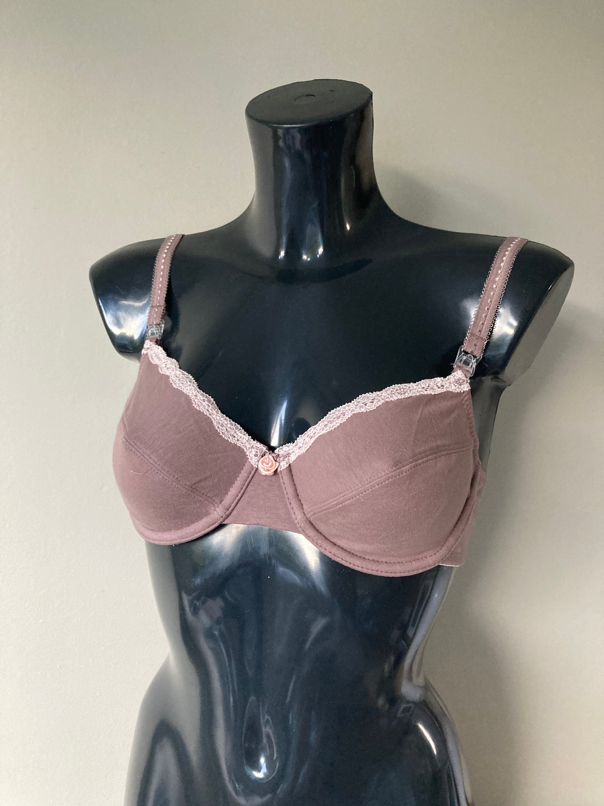 Taupe/Cream 2pk maternity bra Bra by PETITE FLEUR - Cup 34C