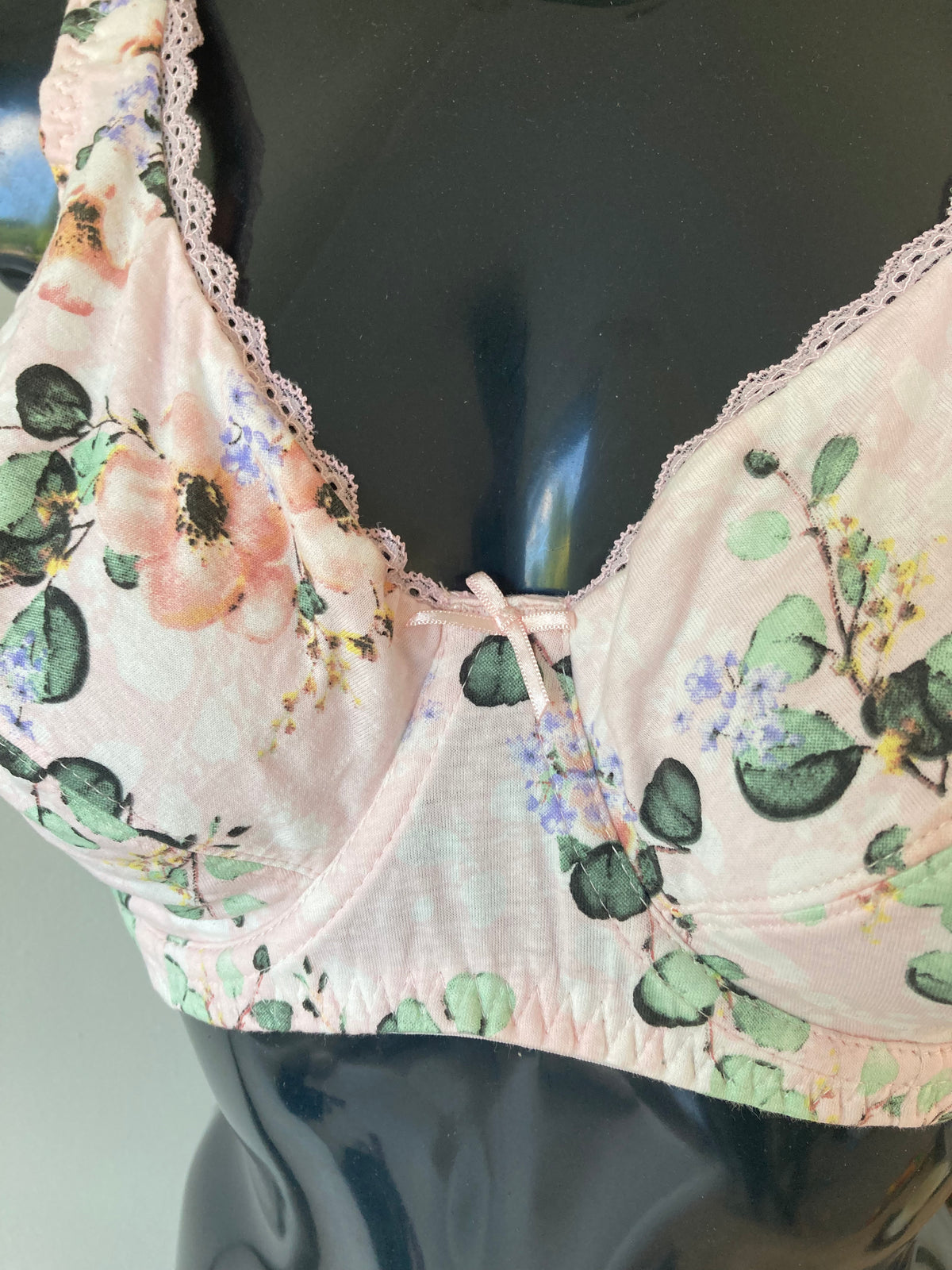 Soft Pink Floral & Green by BCP  - Size 38DD (2pk)