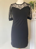 Black lace detail dress by BODYFLIRT