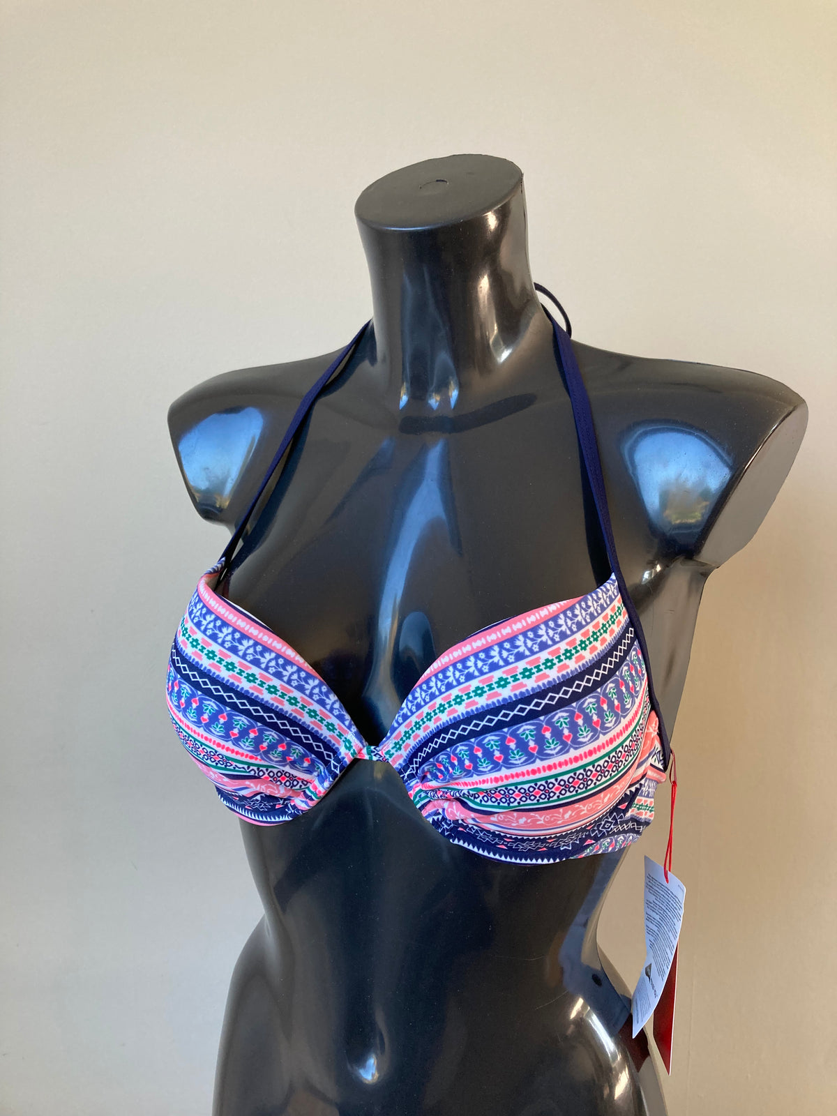 Blue Rose Push Up Bikini Top by S.OLIVER - Size 12B