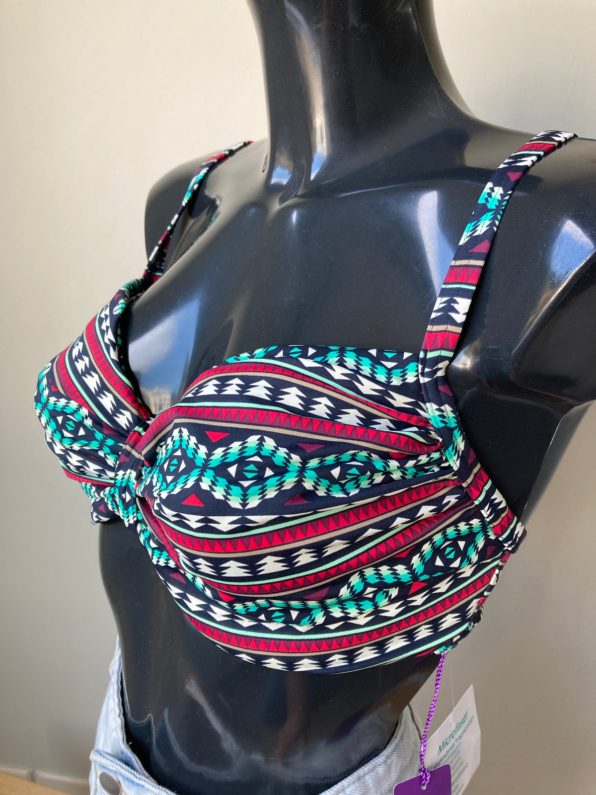 Aub Print Swimwear Bikini Top by LASCANA - Size  14D