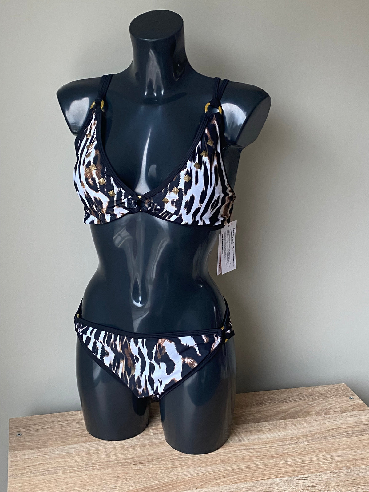 STAR Leopard Bikini top by JULIEN MACDONLALD