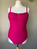 Front Tie Pink Swimsuit by KALEIDOSCOPE