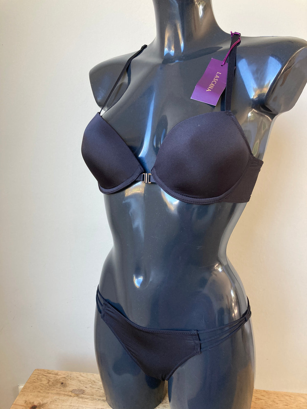 Black string detail Bikini LASCANA - Size 12/34B